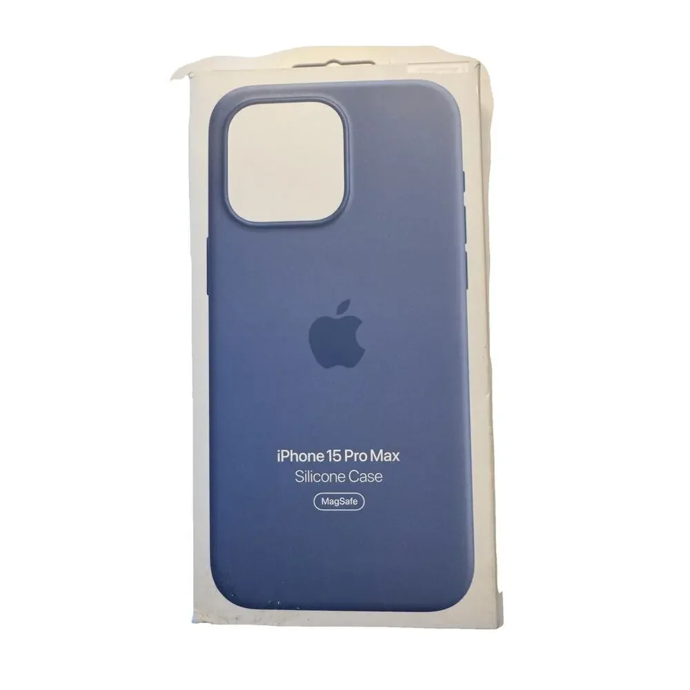 Apple iPhone 15 Pro Max Silicone Case with MagSafe - Winter Blue